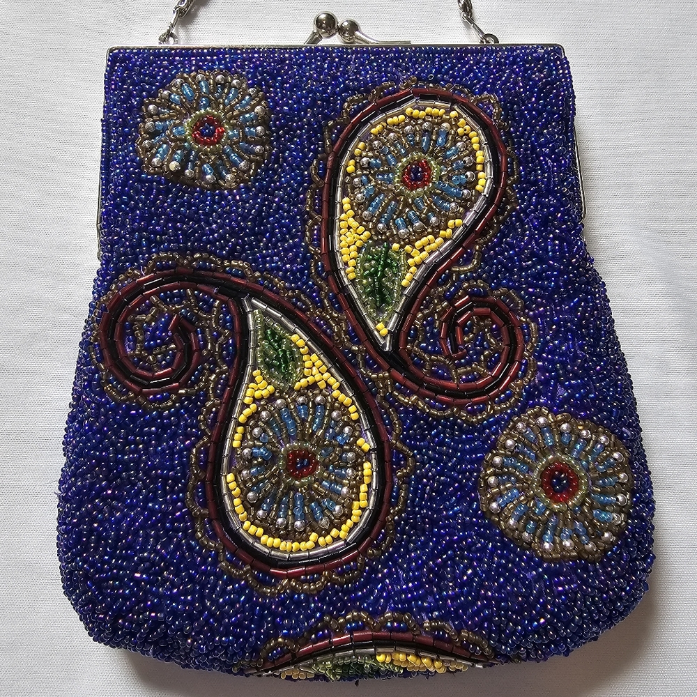 Elegant Barse Beaded Clutch Purse